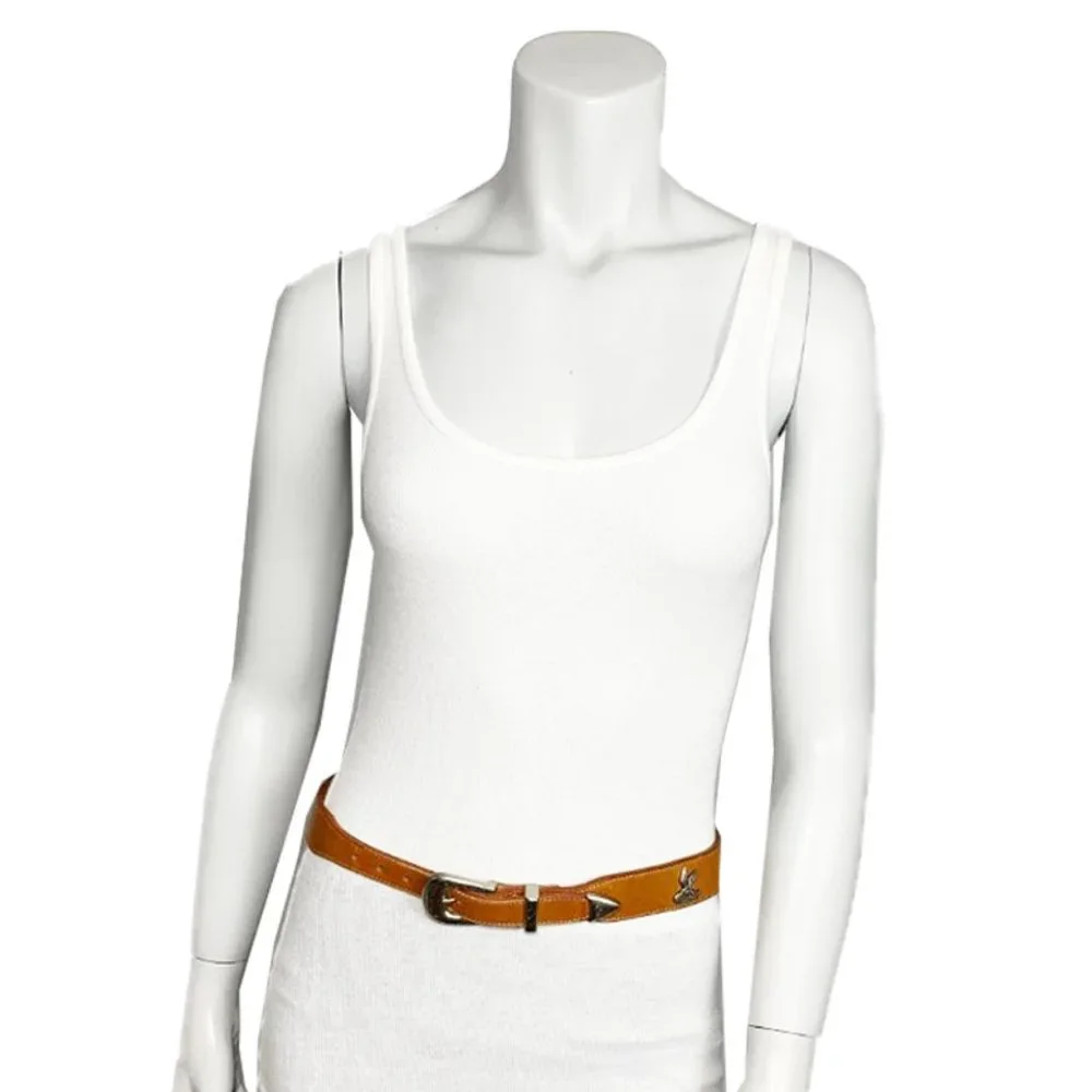 VINTAGE 1990's WARNER BROTHERS Looney Tunes leather belt - Picture 7 of 8